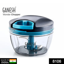 8106 GANESH Wonder Chopper, Grey (470Ml) 