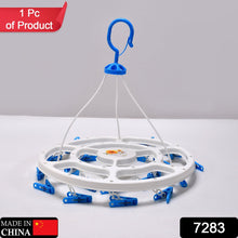 7283 Plastic Round Cloth Drying Hanging Hanger DoeDap