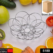 5189 Fruit Storage Bowl Steel  39cm For Kitchen & Home Use 