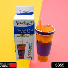 2 in 1 Snack & Drink Snackeez Travel Cup in One Container (1pc)