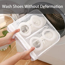 2in1 Foldable Washing Machine Shoe Bag Portable Laundry Cleaning Mesh Bags Net Pouch, Laundry Bags Travel Storage Organizer for Shoes Underwear Bath Towels Socks