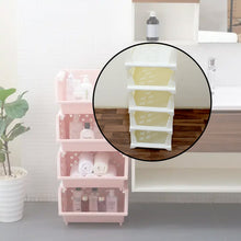 5 Layer Stackable Multifunctional Storage,for Clothes Foldable Drawer Shelf Basket Utility Cart Rack Storage Organizer Cart for Kitchen, Pantry Closet, Bedroom, Bathroom, Laundry (5 Layer 1 Pc)