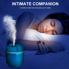 Portable Lighting Mini Humidifier, USB Personal Desktop Air Humidifier for Baby Bedroom Travel Office Home with Light, Cool Mist Humidifier, Essential Oil Diffusers, Cool Mist Humidifiers (250 ML)