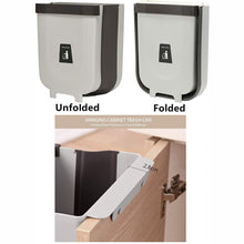 Hanging Trash Can for Kitchen Cabinet Door, Small Collapsible Foldable Waste Bins, Hanging Trash Holder for Bathroom Bedroom Office Car, Portable.