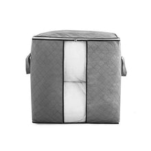 Storage bag with Zipper and Space Saver Comforter bag, Pillow, Quilt, Bedding, Clothes, Blanket Storage Organizer Bag with Large Clear Window and Carry Handles for Closet.