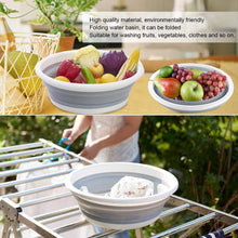 4087 Portable Folding Basin, Lightweight Wash Basin Folding Water Basin for Travel Washing Clothes Vegetables 