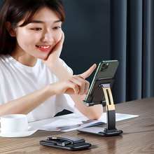 Phone Holder for Table, Foldable Universal Mobile Stand for Desk