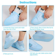 4867 Non-Slip Silicone Rain Reusable Anti skid Waterproof Fordable Boot Shoe Cover 