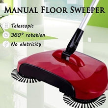 220 Sweeper Floor Dust Cleaning Mop Broom with Dustpan 360 Rotary 