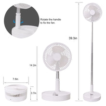 7206 TELESCOPIC ELECTRIC DESKTOP FAN, HEIGHT ADJUSTABLE, FOLDABLE & PORTABLE FOR TRAVEL/CARRY | SILENT TABLE TOP PERSONAL FAN FOR BEDSIDE, OFFICE TABLE 