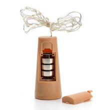 20 LED Wine Bottle Cork Lights Copper Wire String Lights, Battery Powered /  Wine Bottle Fairy Lights Bottle