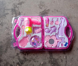 Beauty Make up Set for Kids Girls with Fold-able Suitcase (Multicolour)