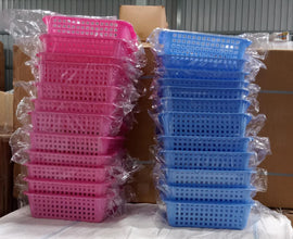 Plastic Small Size Cane Fruit Baskets