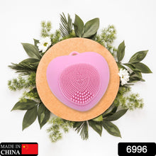 Waterproof Heart-Shaped Face Wash Brush | Silicone Facial Cleansing & Exfoliating Scrubber for Women